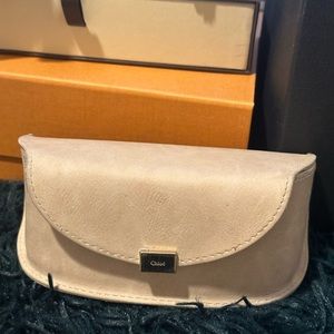 Chloe suede sunglasses case